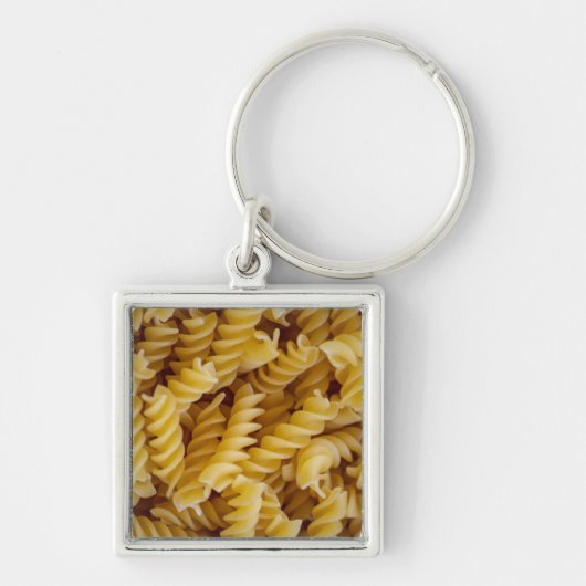 Pasta Fusilli Noodles Sleutelhanger (Voorkant)