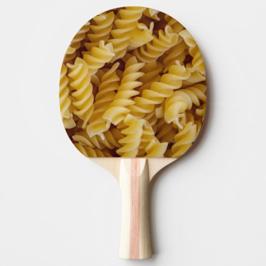 Pasta Fusilli Noodles Tafeltennisbatje (Voorkant)