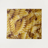 Pasta Fusilli Noodles Wandkleed (Voorkant (horizontaal))