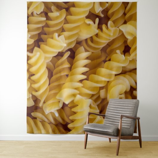 Pasta Fusilli Noodles Wandkleed (In situ)