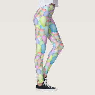 pasta-gekleurde paaseieren leggings