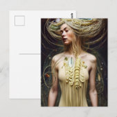 Pasta Goddess Briefkaart (Voorkant / Achterkant)