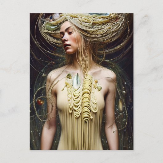 Pasta Goddess Briefkaart (Voorkant)
