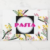 Pasta Goed Eten Container Voedselcontainer Etiket (Enkel label)