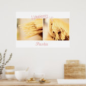 Pasta is geluk Poster (Keuken)