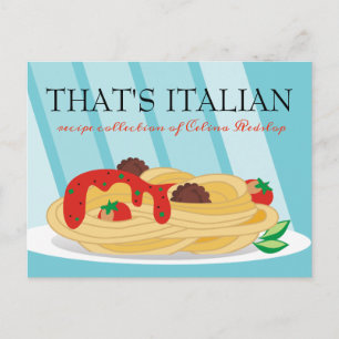 Pasta Italiaans eten koken keeper recept kaart