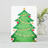 Pasta Italiaans eten restaurant Kerstkaart (Staand voorkant)