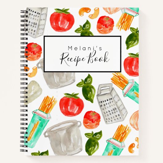 Pasta Italiaans kookboek Recipbook Notitieboek (Voorkant)