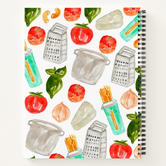 Pasta Italiaans kookboek Recipbook Notitieboek (Achterkant)