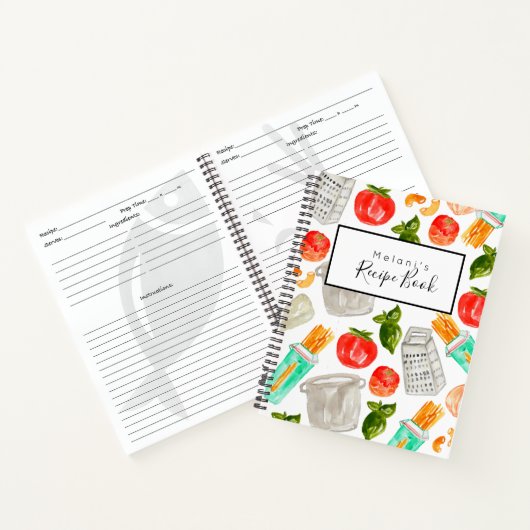 Pasta Italiaans kookboek Recipbook Notitieboek (Binnen)