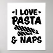 pasta | Italiaans "Pizza spaghetti Gift Idee" Poster (Voorkant)