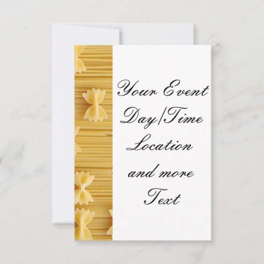 pasta kaart (Voorkant)