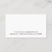 Pasta kaas groenten visitekaartje (Achterkant)