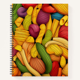 Pasta kunst achtergrond notitieboek