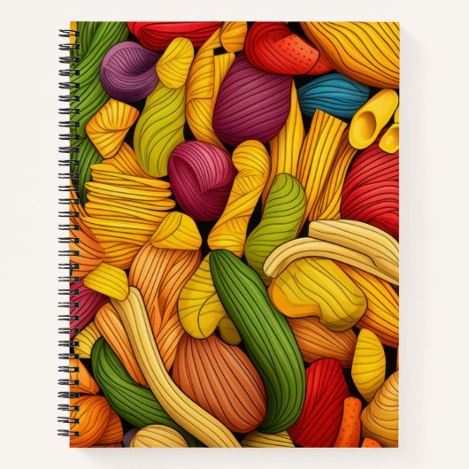 Pasta kunst achtergrond notitieboek (Voorkant)