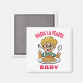 Pasta La Feasta Baby Magneet (Voorkant / Achterkant)