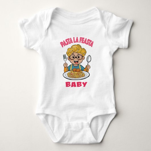 Pasta La Feasta Baby Romper (Voorkant)