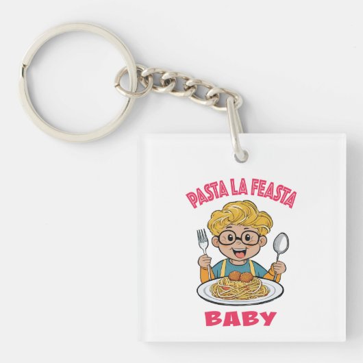 Pasta La Feasta Baby Sleutelhanger (Voorkant)