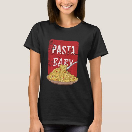 Pasta La Vista Baby Funny Spaghetti Bord T-shirt (Voorkant)