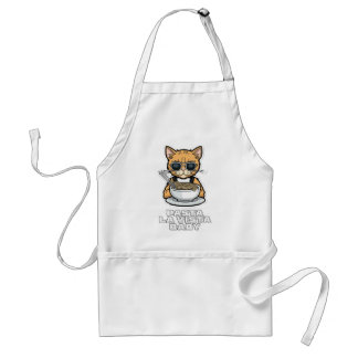 Pasta La Vista Baby Leuk kattenontwerp Standaard Schort