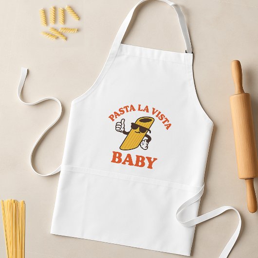 Pasta La Vista Funny Apron | Italiaanse keukenwoor Standaard Schort