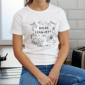 Pasta Lover Doodle T-shirt