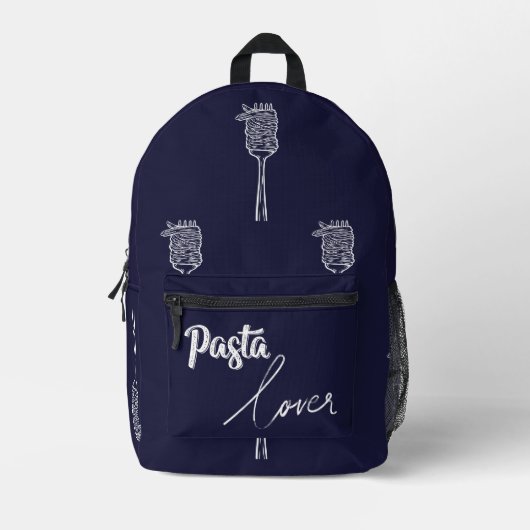 Pasta Lover-draagtas - Foodie-accessoires & inspir Bedrukte Rugzak (Voorkant)