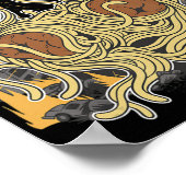 Pasta lover monster Spaghetti Poster (Hoek)