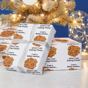 Pasta Maakt Me Better Funny Pasta Liefhebber  Cadeaupapier