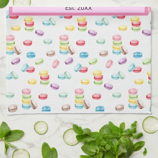  pasta Macaron Kitchen Towel Theedoek (Gevouwen)