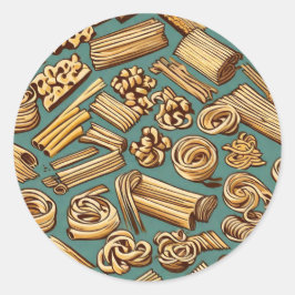 Pasta magie ronde sticker