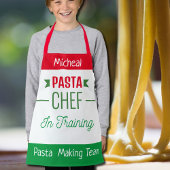 Pasta maken team- kinder schort