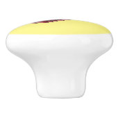 Pasta maker cartoon illustratie keramische knop (Zijkant)