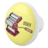 Pasta maker cartoon illustratie keramische knop (Rechts)