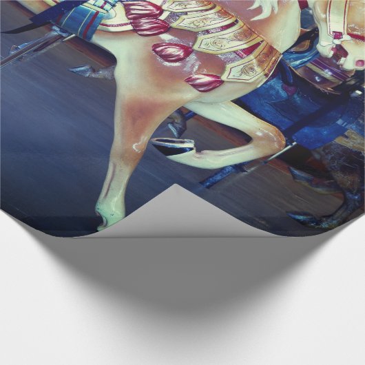  pasta Merry Go Round Carrousel Foto Cadeaupapier (Hoek)