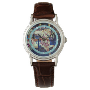  pasta Merry Go Round Carrousel Foto Horloge