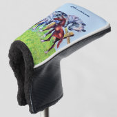  pasta met kleurcode liefhebbend moederpaard golfheadcover (3/4 voorkant)