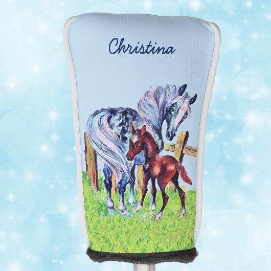  pasta met kleurcode liefhebbend moederpaard golfheadcover