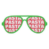Pasta-minnaar-feest vervaagt. Italiaanse keukenbri Aviator Zonnebril (Voorkant)