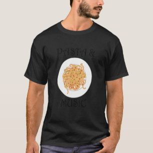 Pasta Musiciaanse Muzieknoten Clef Spaghetti T-shirt