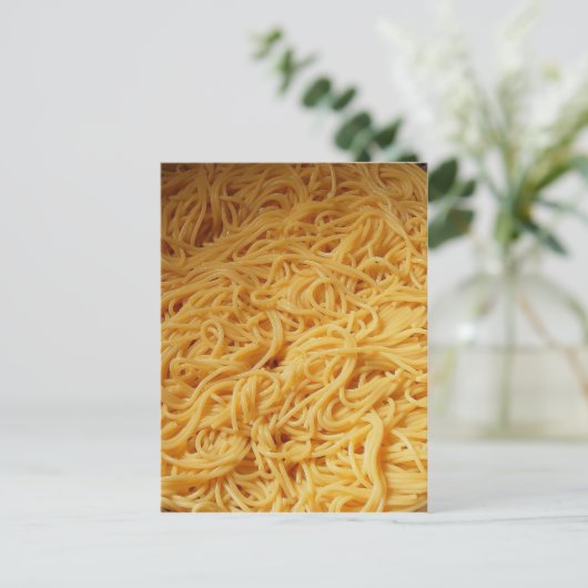 Pasta Night Dinner Invite Briefkaart (Staand voorkant)