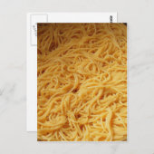 Pasta Night Dinner Invite Briefkaart (Voorkant / Achterkant)