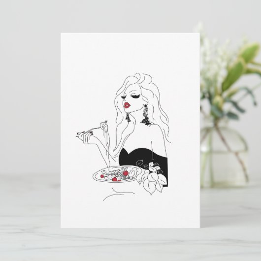 Pasta Night Kaart (Staand voorkant)