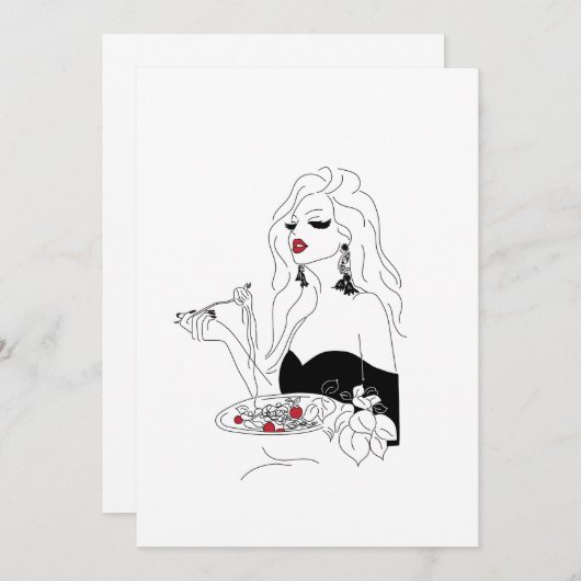 Pasta Night Kaart (Voorkant / Achterkant)