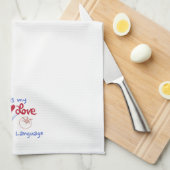 Pasta noedel tomaat cute theedoek (Quarter Fold)