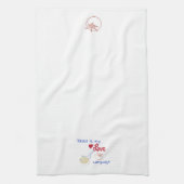 Pasta noodle tomato cute  theedoek (Verticaal)