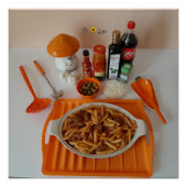 PASTA OP EEN SINAASAPPELS BAKJE PERFECT POSTER (Voorkant)