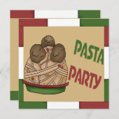 Pasta Partij Kaart (Voorkant / Achterkant)