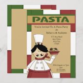 Pasta Partij Kaart (Voorkant / Achterkant)