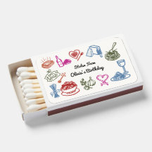 Pasta Party Verjaardag Decoratie Matchboxes